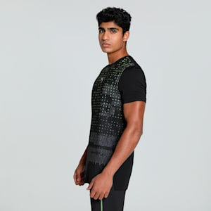 PUMA x one8 Core Men's Slim Fit Printed Training Tee, PUMA Black, extralarge-IND