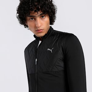 PUMA x one8 Active Men's Slim Fit Padded Training Jacket, PUMA Black, extralarge-IND