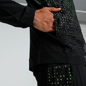 PUMA x one8 Men's Slim Fit Training Woven Jacket, PUMA Black, extralarge-IND