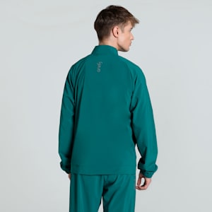 PUMA x one8 Men's Slim Fit Training Woven Jacket, Cold Green, extralarge-IND