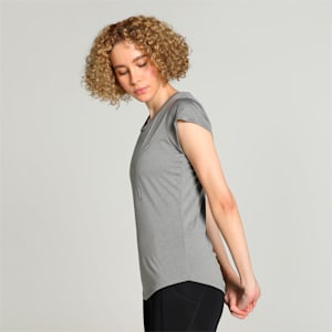 Heather Cat Women's Training T-shirt, Medium Gray Heather, extralarge-IND