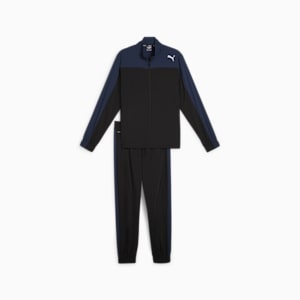 TRAIN FAVORITE Men's Training Tracksuit, PUMA Black-Club Navy, extralarge-IND