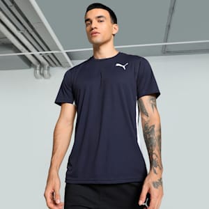 Cross the Line 2.0 Men's Track & Field Running Tee, Puma New Navy-Puma White, extralarge-IND