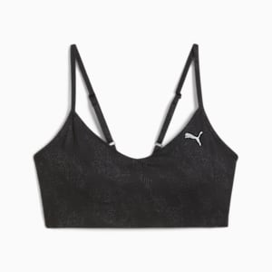 ウィメンズ ヨガ スタジオ ムーブ ヨギーニ ブラトップ AOP ミディアムサポート, PUMA Black, extralarge-JPN