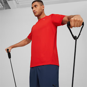 Men's Logo Training T-shirt, PUMA Red, extralarge-IND