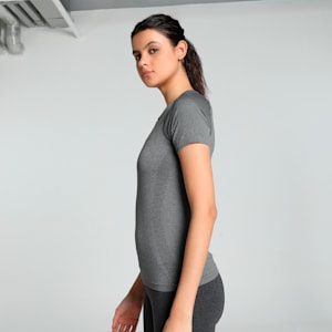 Women's Seamless Training Tee, Cool Dark Gray, extralarge-IND