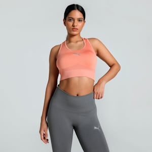 Women's Seamless Training Bra Top, Deeva Peach, extralarge-IND