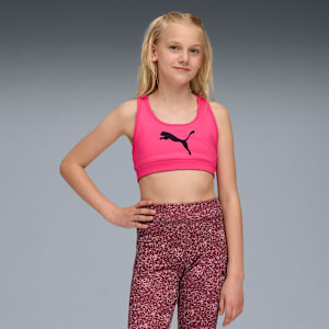 Train All Day Essentials Big Kids' Low Support Bra, Glowing Pink, extralarge