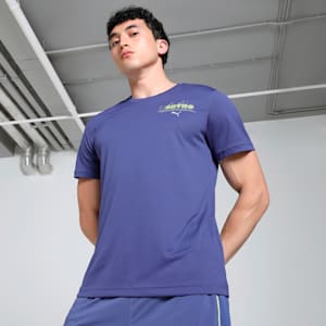 NITRO™ Graphic Men's Running Tee, Blue Crystal, extralarge-IND