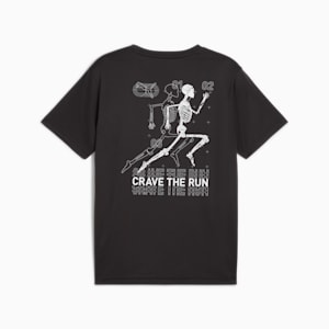 Playera de running Graphics Skeleton para hombre, PUMA Black, extralarge