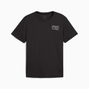 Skeleton Running Men's Graphic Tee, PUMA Black, extralarge
