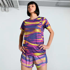 VELOCITY All-Over-Print Women's Running Tee, Wild Berry, extralarge-IND
