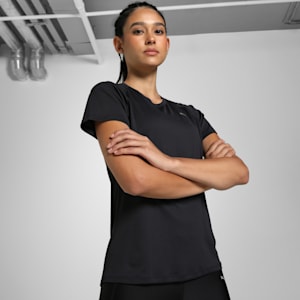 VELOCITY Women's Running Tee, PUMA Black, extralarge-IND
