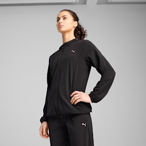 VELOCITY Woven Running Jacket Women, PUMA Black, large-GBR