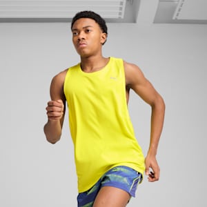 VELOCITY Men's Running Tank, Lemon Sherbert, extralarge-IND
