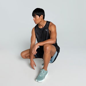 VELOCITY All-Over Print Polyblend Men's Running Tank, PUMA Black, extralarge-IND