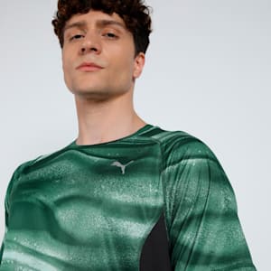 VELOCITY All-Over Print Men's Running Tee, Green Moon, extralarge-IND
