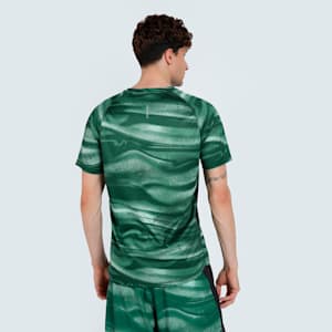 VELOCITY All-Over Print Men's Running Tee, Green Moon, extralarge-IND