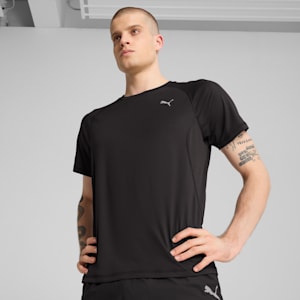 VELOCITY Men's Running Tee, PUMA Black, extralarge-IND
