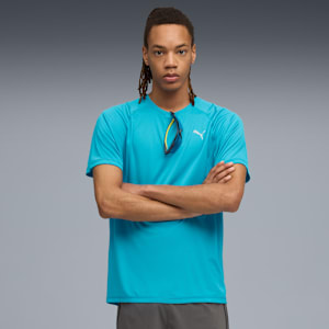 VELOCITY Running Tee Men, Speed Blue, extralarge