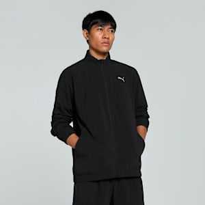 VELOCITY Men's Woven Running Jacket, PUMA Black, extralarge-IND