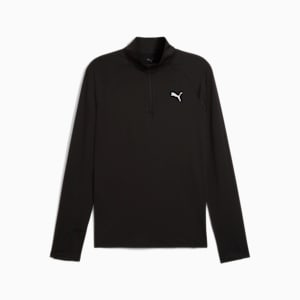 VELOCITY CLOUDSPUN Men's Quarter-Zip Running Top, PUMA Black, extralarge