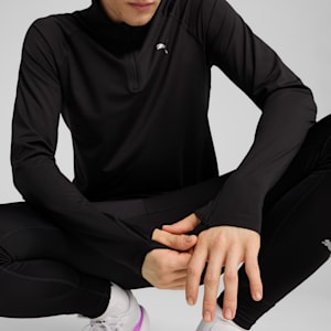 VELOCITY CLOUDSPUN Men's Quarter-Zip Running Top, PUMA Black, extralarge