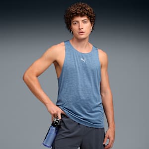 CLOUDSPUN Men's Running Tank, Dark Indigo-heather, extralarge-IND