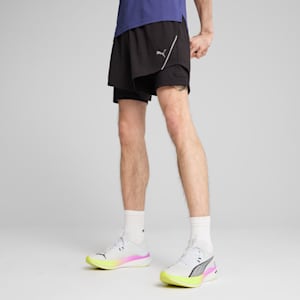 Shorts 2 en 1 de 5 para hombre ULTRAWEAVE Everyday Running, PUMA Black, extralarge