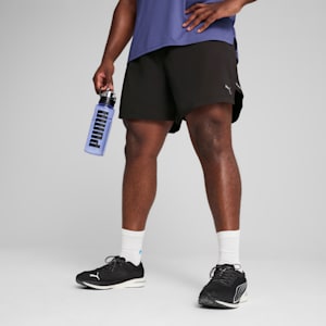 Shorts de 5 para hombre Everyday Running ULTRAWEAVE, PUMA Black-Glowing Red, extralarge