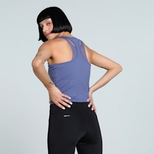 CLOUDSPUN Mesh Women's 2-in-1 Training Tank, Blue Crystal, extralarge-IND