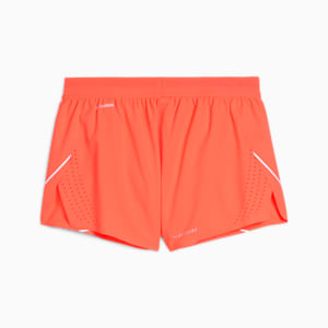 Shorts RACEDAY ULTRAWEAVE Split para mujer, Glowing Red, extralarge