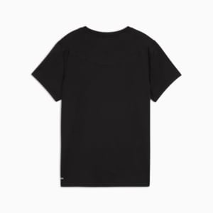 RUN Women's Graphic Mesh Tee, PUMA Black-Q1, extralarge