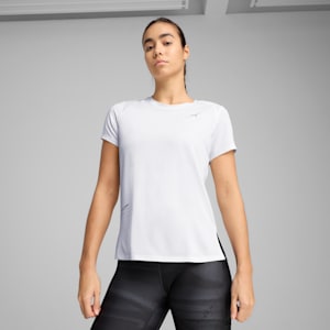 Playera PUMA RUN Mesh para mujer, PUMA White, extralarge