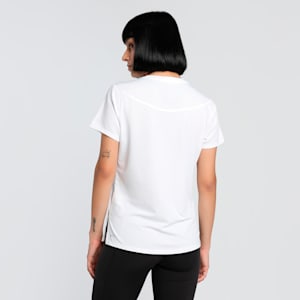 RUN GRAPHIC Mesh Women's Slim Fit Running Tee, PUMA White, extralarge-IND