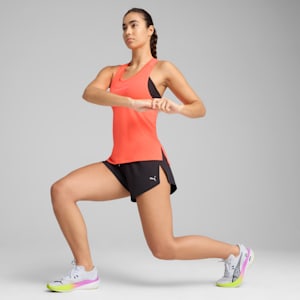 RUN GRAPHIC Women's Mesh Singlet, Glowing Red, extralarge