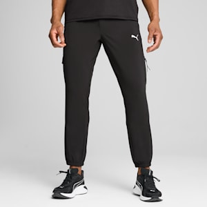 Pantalones tejidos para hombre Flex Trend PUMA, PUMA Black, extralarge