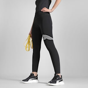 Train All Day Graphic Women's Training Tights, PUMA Black, extralarge-IND