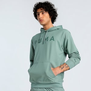 CLOUDSPUN Branded Men's Training Hoodie, Green Moon, extralarge-IND