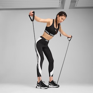 PUMA STRONG High-Waisted 7/8 Color Block Women's Tights, PUMA Black, extralarge