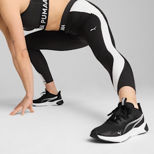 PUMA STRONG High-Waisted 7/8 Color Block Women's Tights, PUMA Black, extralarge