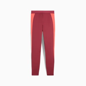 PUMA STRONG High-Waisted 7/8 Color Block Women's Tights, Port, extralarge