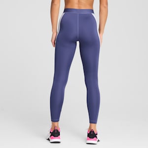 PUMA STRONG High-Waisted 7/8 Color Block Women's Tights, Blue Crystal, extralarge