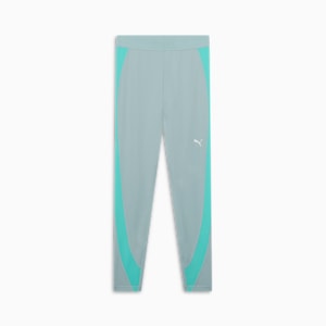 Shorts tiro alto 7/8 PUMA STRONG Colour Block para mujer, Modern Mint, extralarge