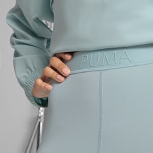 Shorts tiro alto 7/8 PUMA STRONG Colour Block para mujer, Modern Mint, extralarge