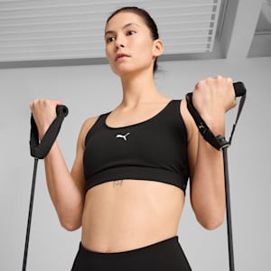 4KEEPS CLOUDSPUN Women's Bra, PUMA Black, extralarge