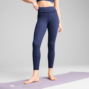 MOVE CLOUDSPUN Women's High-Waisted 7/8 Tights, Blue Crystal, extralarge