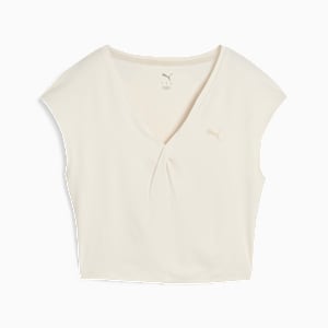 MOVE CLOUDSPUN Twist Women's Training Tee, Alpine Snow, extralarge-IND