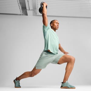 Shorts TRAINING TECH para hombre, Green Moon, extralarge