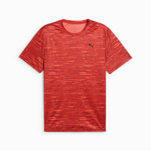 Train All Day Men's Printed Training Tee, Red Fire, extralarge-IND
